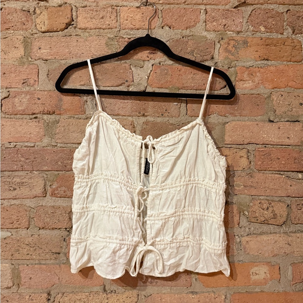H&M Cream Camisole with Spaghetti Straps